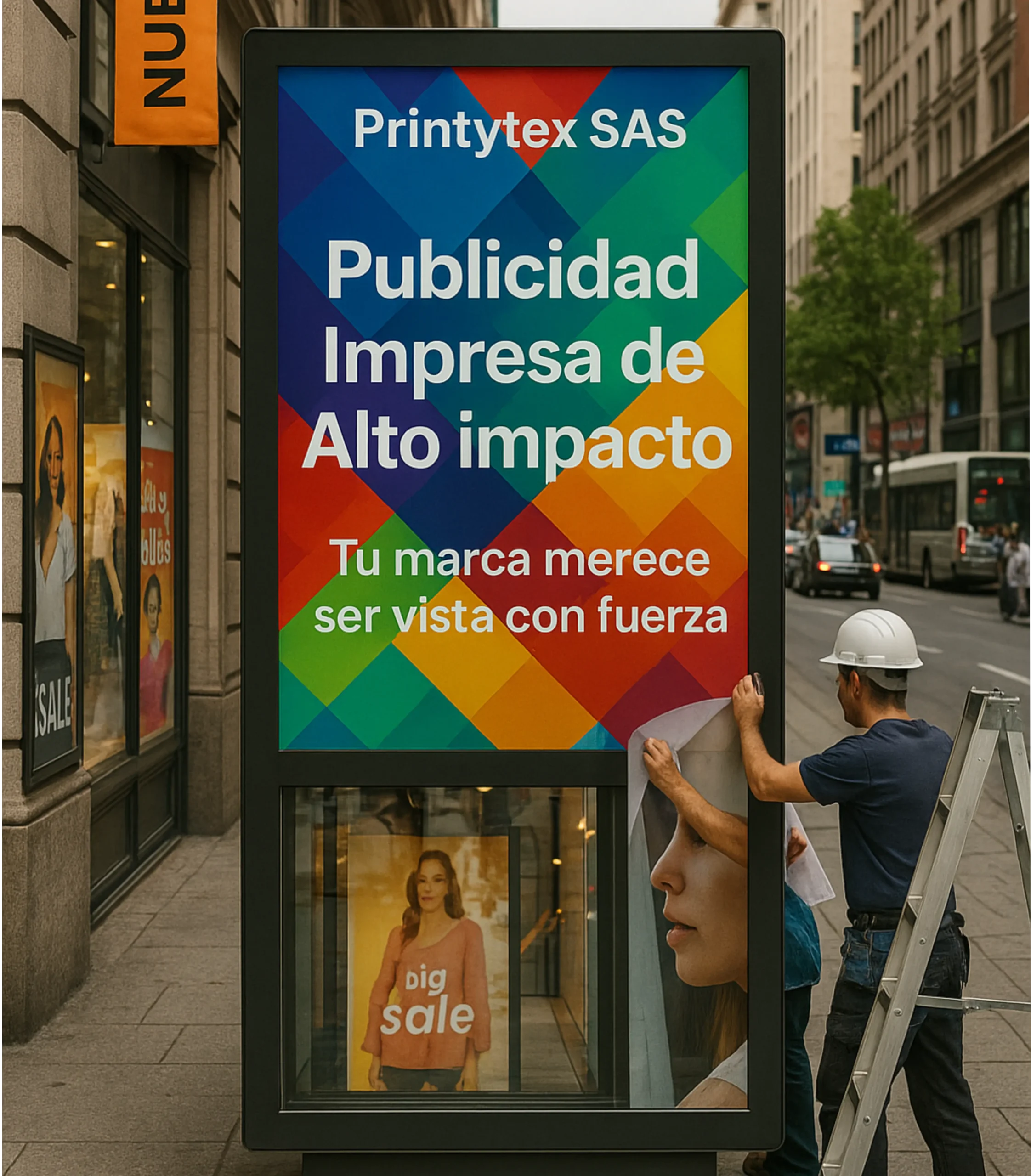 Publicidad impresa que transforma espacios y conecta con audiencias.